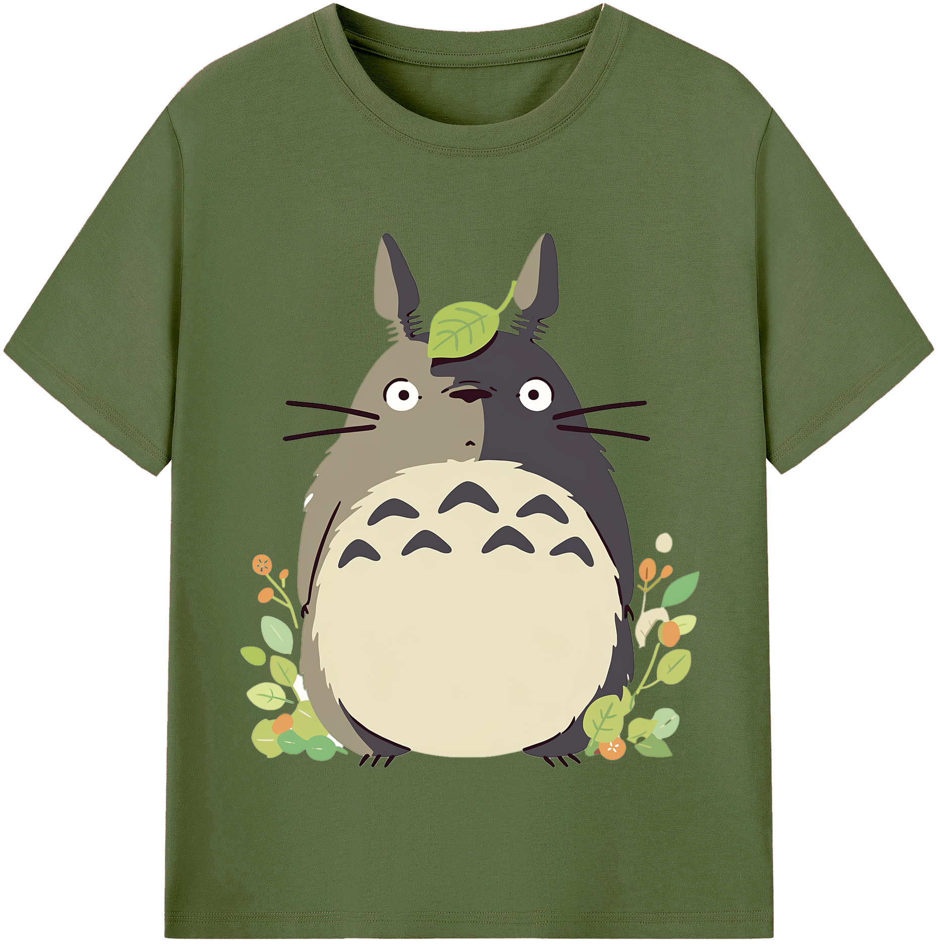 （画像用） となりのトトロ 草壁メイ 草壁サツキ My Neighbor Totoro Satsuki Kusakabe Mei Kusakabe 綿100％半袖Tシャツ（フロントプリント）